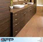 American Style Big Vinly Bathroom Vanity with Pantry for Project Customized