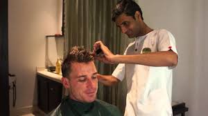 Dianna agron long wavy hairstyle. Catch The Humorous Side Of Sunriser Dale Steyn While He Has A Hair Cut Youtube