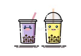 Cute kawaii character black tapioca pearls. Cute Bubble Tea Or Boba Tea Cartoon With Mbe Style Stock Vector Illustration Of Cartoon Drink 173018437