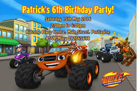 We offer free blaze and the monster machines online invitations you can customize and send by text or email. Personalised Blaze And The Monster Machines Invitations