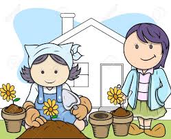 Gardening Hobby Kids Vector Illustration Royalty Free Cliparts Vectors And Stock Illustration Image 21073813