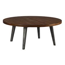 The top level with a smooth glass surface, secured with rubber stoppers (movable) and perfect for serving drinks or even playing cards; Round Solid Wood Coffee Table Monterey Point Overstock 28384629