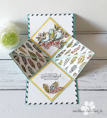 Für dieses diy geschenk benötigt man nur papier. Pop Up Karte Mit Geburtstagsvogelchen Kleine Stempelmiez Basteln Aus Liebe