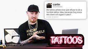 I've got a couple more, but you're not allowed to see those. Watch Bang Bang Answers Tattoo Questions From Twitter Tech Support Wired
