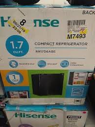 Compact refrigerator (black) | dcr017a2bdb. Hisense 1 7 Cu Ft Compact Refrigerator Ebay