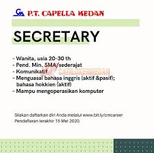 Segera lamar lowongan kerja security dari 5 daftar loker di medan di bawah ini. Lowongan Kerja Tamatan Sma Smk Di Pt Capella Medan Mei 2020