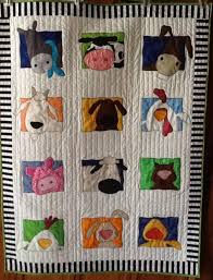 24 Blocks Barn Animals Baby Quilt Applique Quilts Farm Quilt Quilting Crafts
