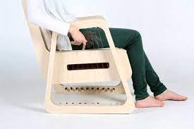 Outfitted with a pressurized seat height adjustment and locking tilt control with customizable tension, this chair is a fully revamped version of the banker chair of the 19th century. Unique Furniture Design Idea Blends Music Into Wooden Chairs