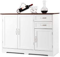 Made of solid elm wood with natural old wood sealed finish. Goecixu Sideboards And Buffets With Storage Sideboard Buffet Storage Cabinet Black For Home Kitchen Dining Room Organizer Sideboards And Buffets With Glass Doors And Adjustable Shelves Kitchen Dining Room Furniture Home