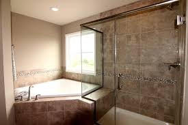 Maybe you would like to learn more about one of these? Master Bathroom With Frameless Shower And Garden Tub American Traditional Bathroom Other By Stateson Homes Houzz