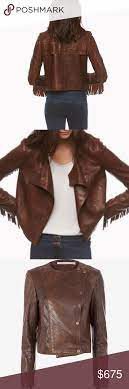 1 495 Veronica Beard Leather Fringe Jacket Fringe Leather Jacket Clothes Design Fringe Jacket