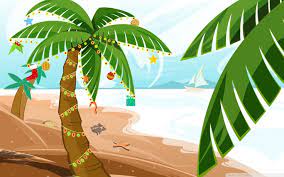 Tropical Christmas Wallpaper Tropical Christmas Christmas Landscape Beach Wallpaper