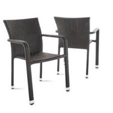 These Armed Wicker Stacking Chairs Are A Wonderful Way To Add Extra Seating To Your Patio Without Taking Outdoor Dining Chairs Wicker Dining Chairs Noble House