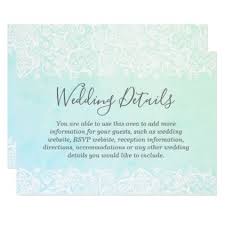 Elegant White Gold Lace Watercolor Details Card Wedding Invitations Cards Custom Invitation C Gold Wedding Gift Wedding Details Card Lace Wedding Invitations