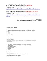 Check spelling or type a new query. Zoology 10th Edition Miller Test Bank