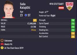 Saša kalajdžić is an austrian professional footballer who plays as a forward for vfb stuttgart and the austria national team. Fifa 21 Tallest Strikers St And Cf Outsider Gaming