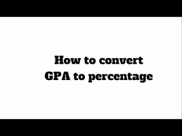 How To Convert Gpa Cgpa Into Percentage Hd Youtube