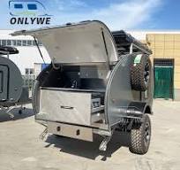 Campeur Mini ONLYWE Teardrop 700KG - 2 places, avec cuisine ...