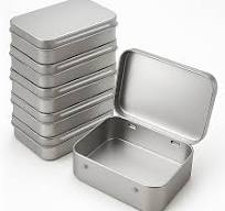 Amazon.com: Small Metal Box With Lid-Cookie Tins Metal Tins ...