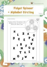 Fidget Spinner Alphabet Circling Individual File Download Teacher Tools Learning For Life Worksheets