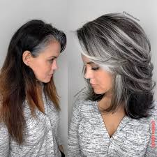 Gray roots on dark hair looks terrible and ages you even more than gray hair would on its own, mai maintains. 10 Stunning Hair Transitions That Celebrate Gray Hair Secret Of Girls