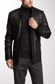 Elie Tahari Brooks Luxe Leather Jacket Leather Jacket Mens Outfits Masculine Clothing