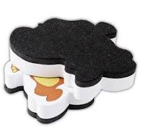 Foska Small EVA Cute Cartoon Board Eraser for School Office