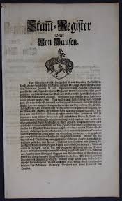 Research the von hausen family. Thunau Von Hausen Ahnentafel Stammbaum Genealogie Wappen Family Tree 1720 Kunst Nbsp Nbsp Grafik Nbsp Nbsp Poster Antiquariat Steffen Volkel Gmbh