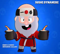All skins with animation in brawl starsthanks for watching.send me your clip (e.g. Skin Idea Sushi Dynamike Brawlstars
