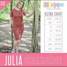 Lularoe Julia Dress New With Tags Select Your Shade And Size