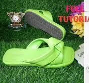 How to make this trendy ladies slide slippers #beginners #shoemaking