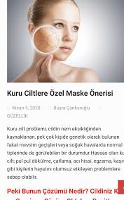 Kuru Ciltlere Ozel Maske Onerisi Laflaf Net Kuru Cilt Maskeler Genetik