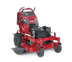 46 inch 3 blade mower deck , 12 inch rear tires , lots of power for cutting or pulling. Grandstand 36 Stand On Mower 15 Hp 603cc 74534 79534 Carb Toro