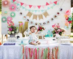 First Birthday Birthday Table Decoration Ideas At Home Blooming Spring Fling First Birthday Party Hostess With The Mostess Spring Birthday Party Spring Birthday Party Decorations Spring Birthday