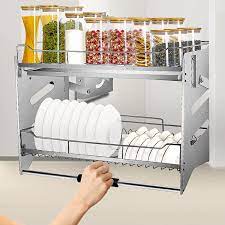 Beli produk kitchen set bekas berkualitas dengan harga murah dari berbagai pelapak di indonesia. Buy Vevor Pull Down Shelf 2 Tier Upper Cabinet Shelf Stainless Steel Pull Down Cabinet Organizer For Cabinet Length 34 3 Pull Down Kitchen Cabinet Organizer Convenient Pull Down Shelf For Kitchen Cabi