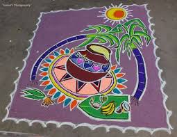 Multicolour pongal rangoli kolam using spoon l sankranthi muggulu l rangoli designs with colours. 90 Pongal Kolam Ideas Rangoli Designs Kolam Designs Beautiful Rangoli Designs