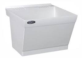 mustee utilatub laundry tub wall at