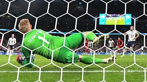 A laser pen was shone in denmark keeper kasper schmeichel's eyes just before harry kane took his penalty. Jglghow0s74q M