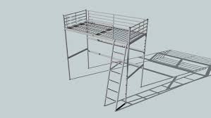 Pin By Belen G On Sketchup Loft Bed Frame Bed Frame Ikea