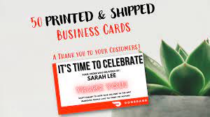 Doordash Thank You 50 Printed Business Cards Shipt Thank You Etsy Personal Business Cards Custom Business Cards Thank You Customers