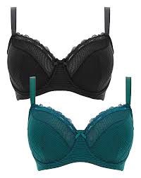 Dorina Curves 2pack Paula Blk Green Bras