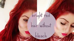 No Bleach Bright Red Hair Loreal Majicontrast Tutorial