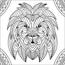 lions coloring pages for adults lion mandala drawing coloriage continent africain
