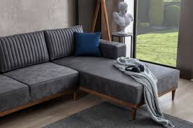 Carpetia de kariert fussbodenheizungsgeeignet 3 kg m Casa Padrino Luxus Ecksofa Grau Braun 265 X 180 X H 70 Cm Elegantes Wohnzimmer Sofa Luxus Mobel