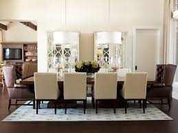 Remarkable Dining Room Lighting Modern Decor With Double Drum Pendant Lamp Above Glossy Wood Modern Dining Room Modern Dining Room Lighting Dining Room Design