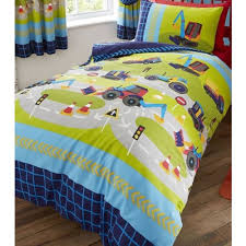 Toddler bed set with tractors farm tractor duvet set product code jkhft1230. Duvet Covers Bedding Sets Single Bed Duvet Cover Set Diggers Road Signs Tractor Jcb Road Blue Arrow Lime Home Garden