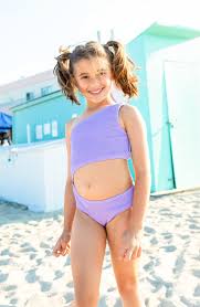 Girls Crinkle One Piece Swimsuit | Limeapple Swim