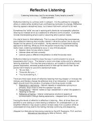 Reflective Listening Google Search Reflective Listening Motivational Interviewing Therapy Worksheets