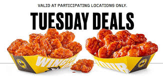 If you see an outdated special, let us know what the update should be! Tuesday Fast Food Specials Restaurant Deals