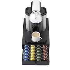 Pod coffee machine nespresso compatible pods target wedding invitations. Amazon Com Nifty Vertuoline Rolling Coffee Pod Drawer Satin Black Finish 40 Pod Capsule Holder Compact Under Coffee Pot Storage Office Or Home Kitchen Counter Organizer Home Kitchen